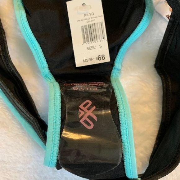 NWT PilyQ Barcelona Dreamy Blue Bikini Bottom Swimsuit Bathing Suit Small - Picture 6 of 10